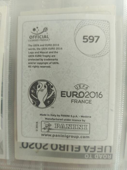 Cromo do Cr7 euro 2016 n.597