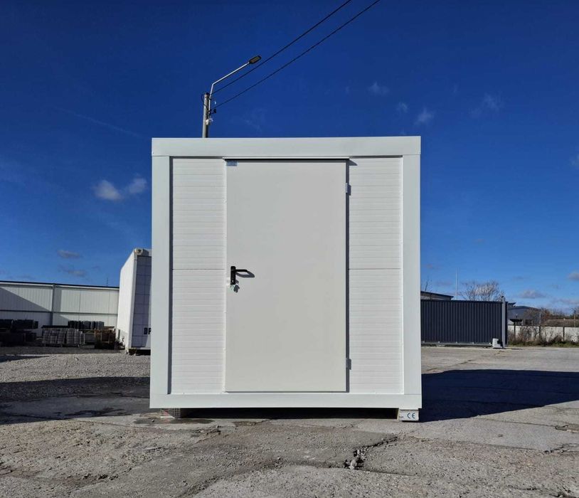 Kontener 2,50x2,50 płyta PIR 120mm, pawilon socjalny, stróżówka