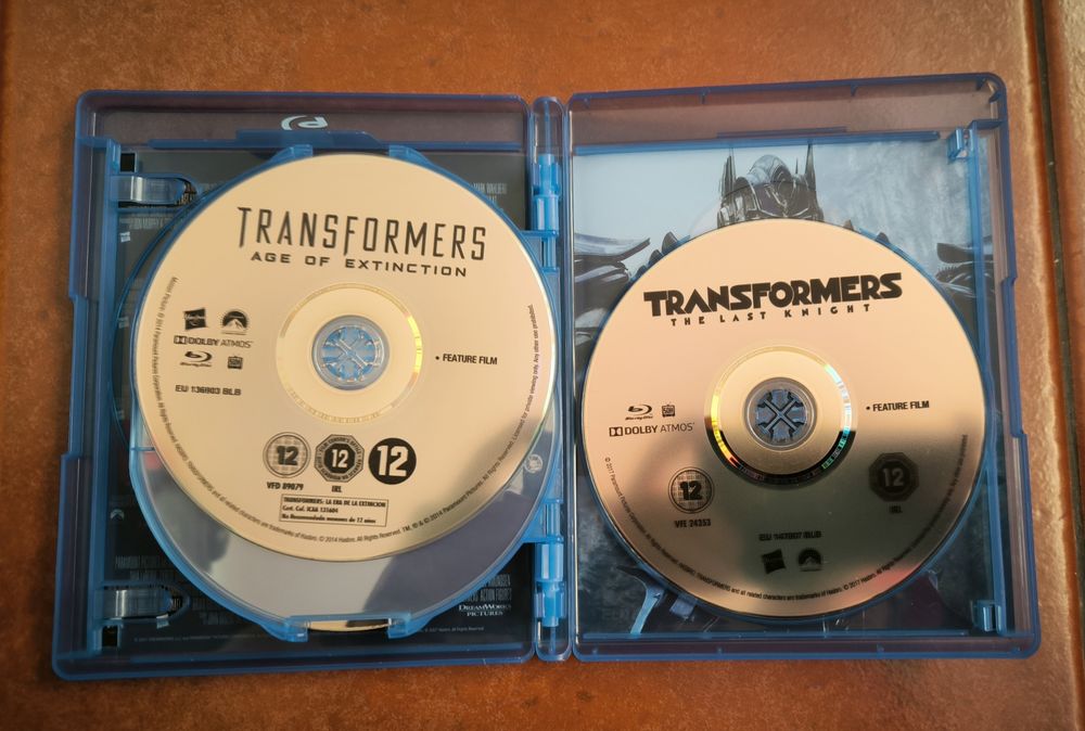 Coleção 5 filmes Transformers em blu-ray