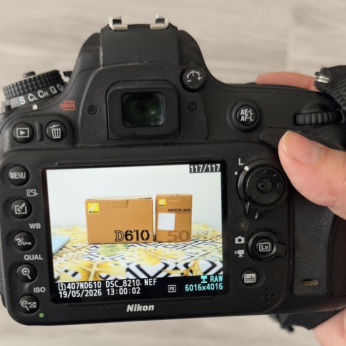 Повнокадровий Nikon D610 (Full Frame) + обʼєктив 50 мм