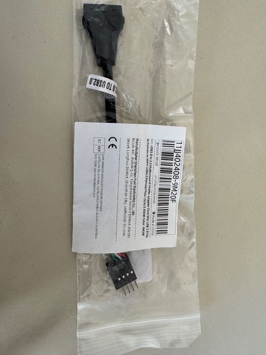 Adapter Usb2 do Usb3 z płyty głównej PC.