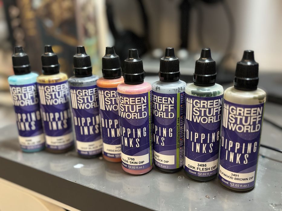GSW Dipping Inks Green Stuff World zestaw 8 Warhammer