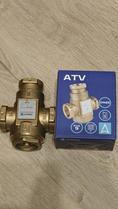 2 szt Zawór  temperaturowy 1" ATV 333 Afriso 45°C 9m³/h