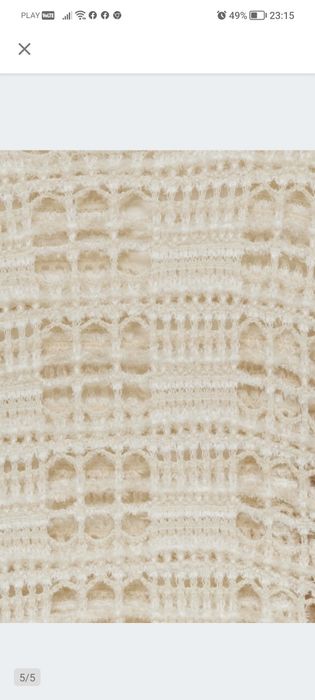 Nowa ażurowa sukienka