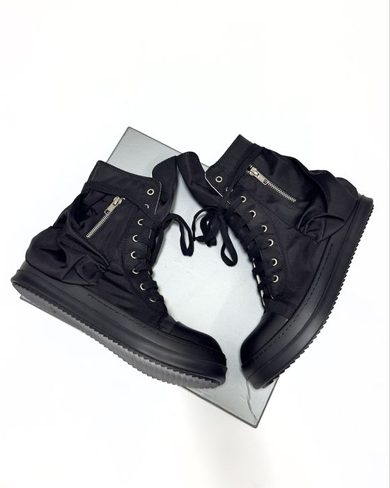 Кеди Rick Owens cargo sneaks sneakers rick owens shoes black DRKSHDW BAUHAUS SNEAKS чорні 42/43