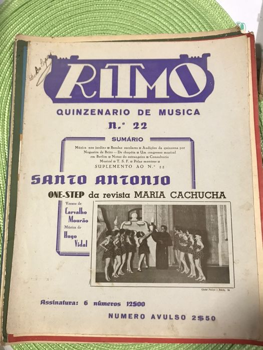 Antiguidades.  Pautas  anos 39/40