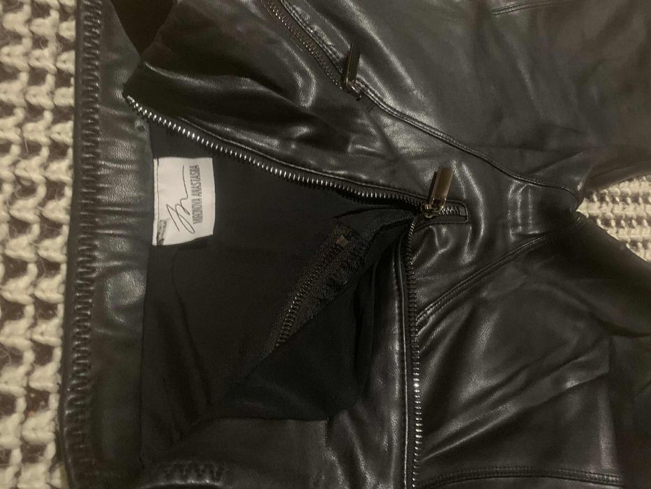 Anastasia Mironova leggins легінси жіночі шкіряні штани байкер стиль