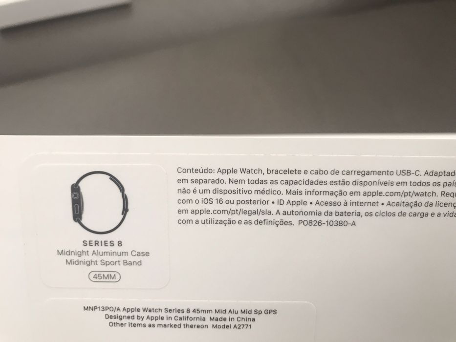 Apple Watch Series 8 45MM NOVO!
