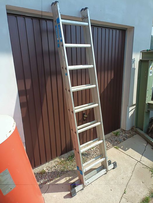 Drabina aluminiowa 2-elementowa rozsuwana 3.5m - 6m (możliwość 3. elementu)