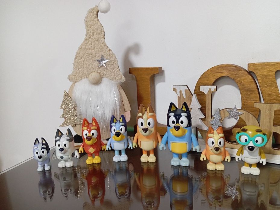 Bluey + Família + Amigos - 8 Personagens