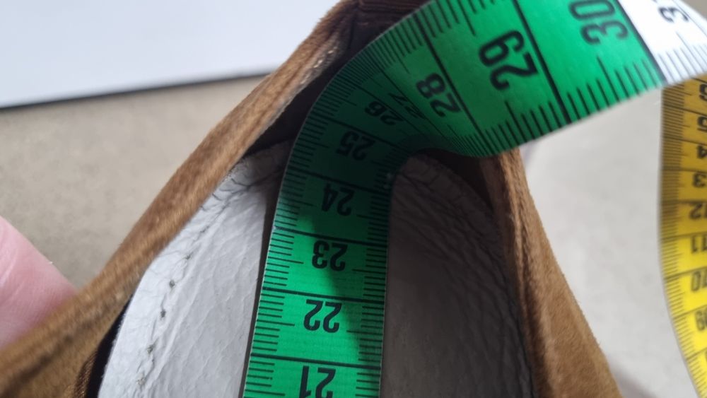 Brązowe półbuty oksfordy na platformie stradivarius 38