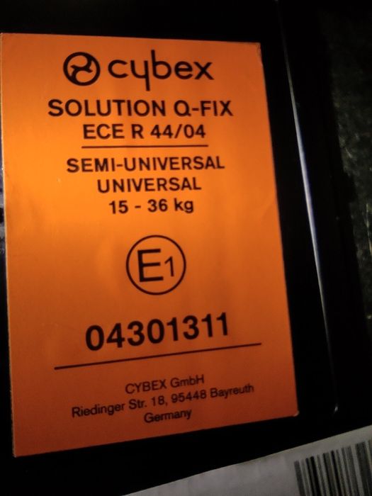 Автокрісло Cybex Solution Q-Fix (15-36 кг)