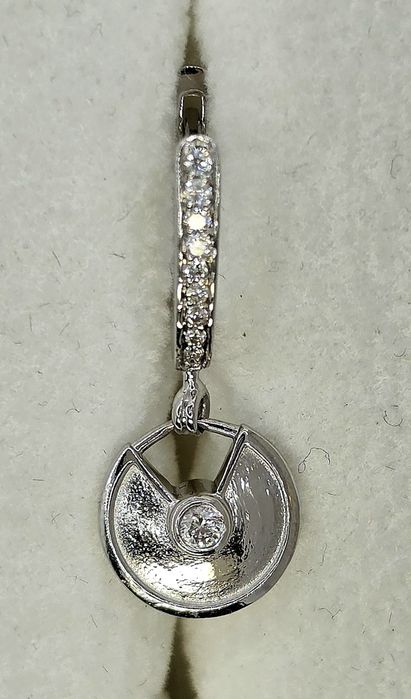 Золоті сережки з діамантами 0.32 ct