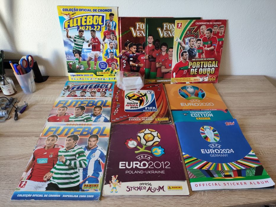 Lote 11 Cadernetas de Futebol Cromos