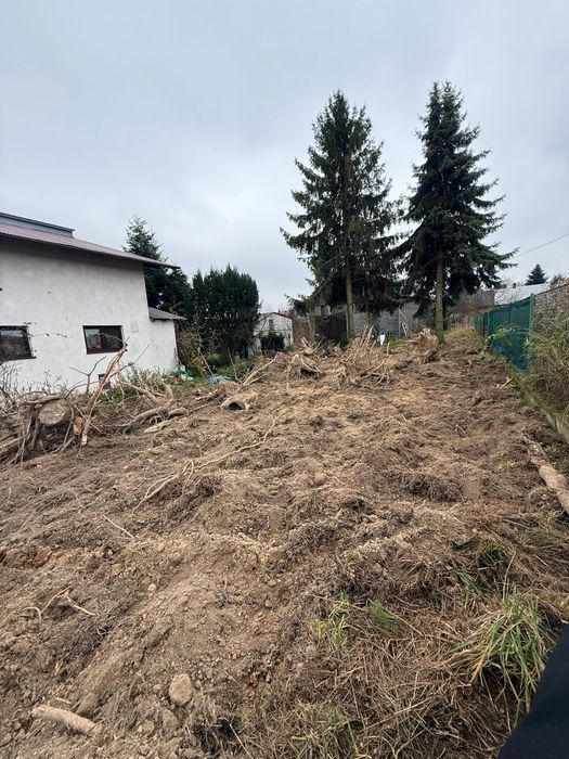 Wgłębny powierzchniowy karczowanie zarosli mulczowanie wycinka drzew