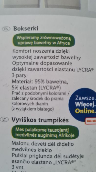 Bokserki męskie XL Livergy nowe