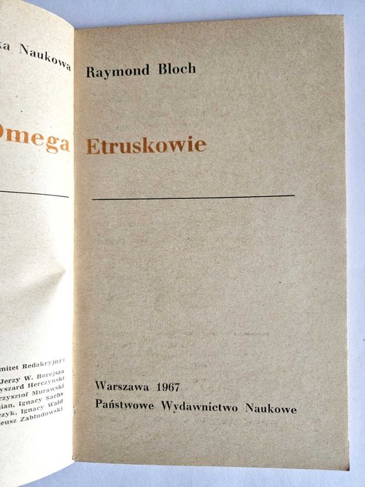 ETRUSKOWIE - Raymond Bloch