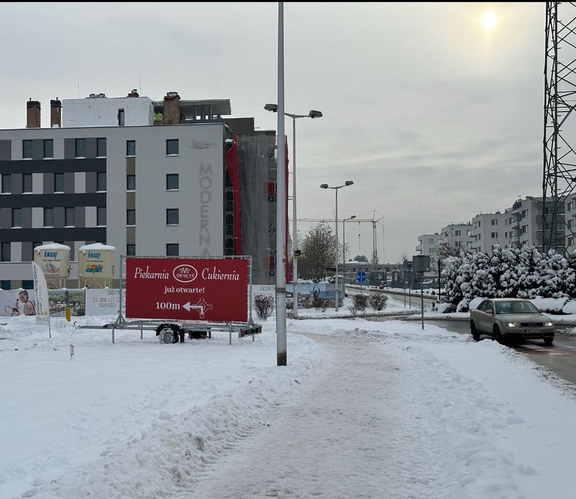 Przyczepa reklamowa wynajem Śląsk 4x2 m