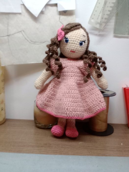 Boneca Kelly em Amigurumi