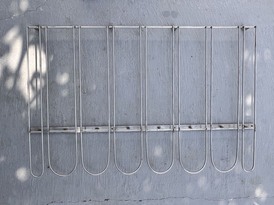 Suporte inox teto copos.