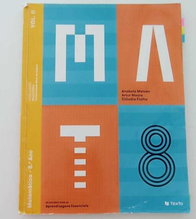 Manuais escolares 8º ano - Matemática - MAT 8