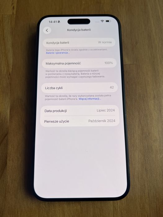 iPhone 15 Pro Max 1000 GB black titanium bateria 100%