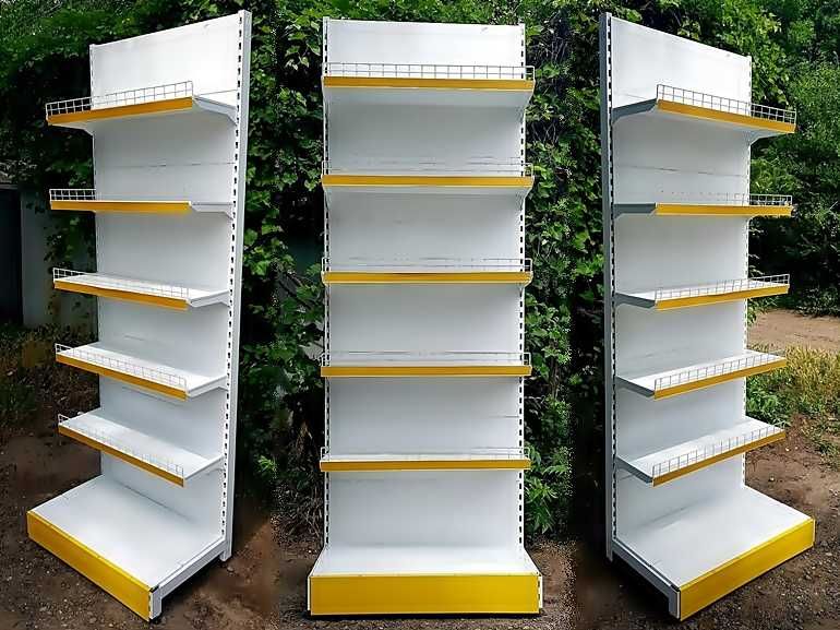 Торговый стеллаж витрина односторонний пристеновой модерн бу