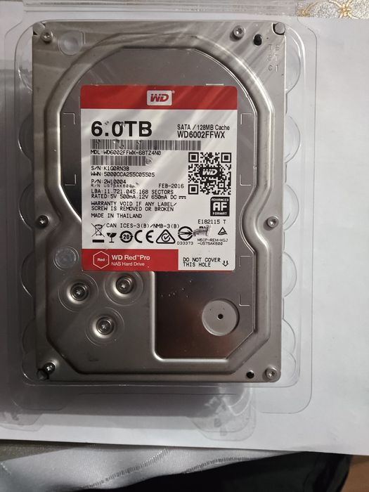 HDD WD 6TB Red serwerowy