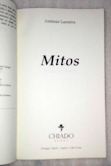 Livro Mitos, Colección “Palavras Soltas”