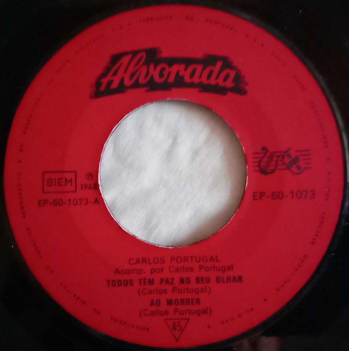 Carlos Portugal - - - - - Todos Têm Paz no Seu Olhar - - - - - EP