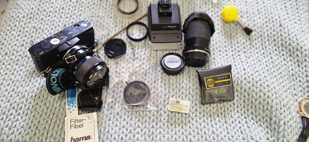 Винтажный плёночный фотоаппарат Minolta X-300 (Япония) + объективы