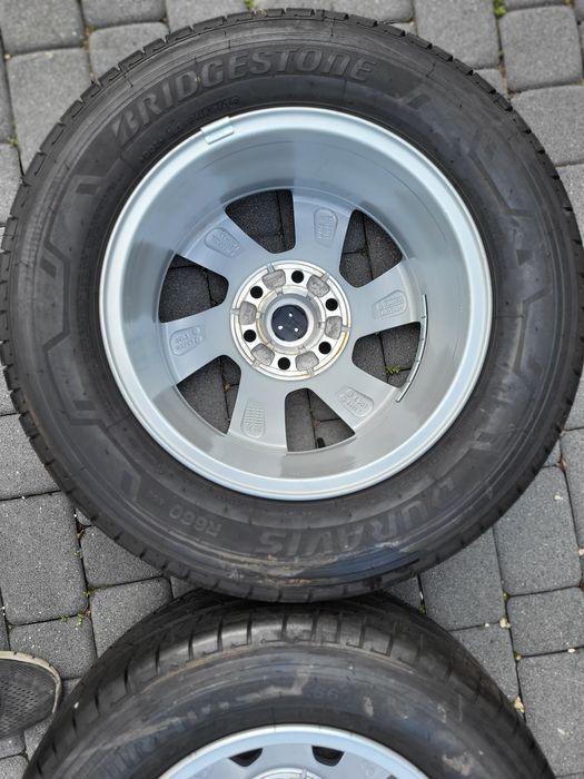 Kola letnie BRIDGESTONE ford custom 25r , idealne, jak nowe 215/65/16C