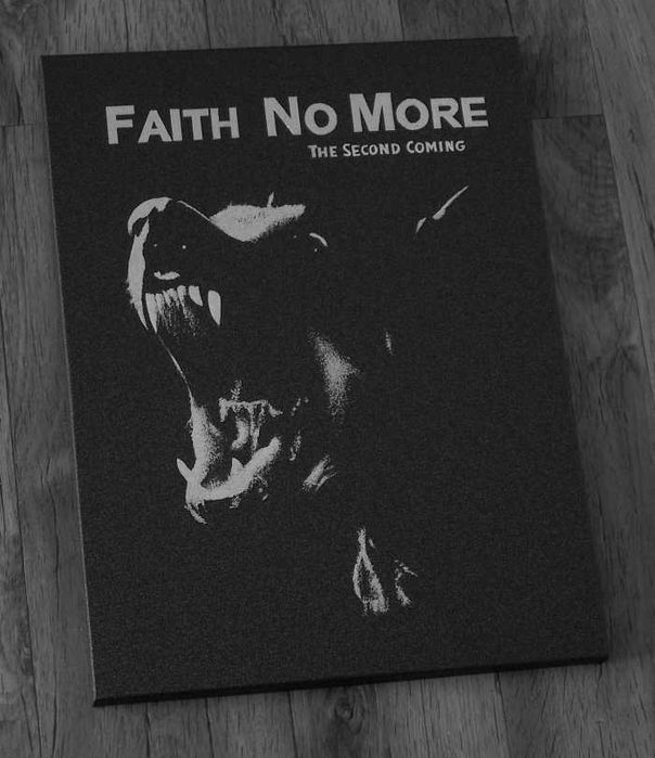 Faith No More Obraz ręcznie grawerowany na blasze Staloryt