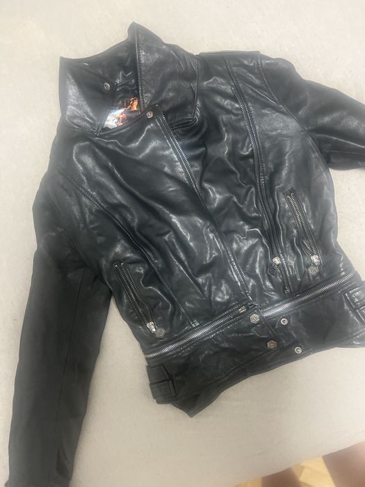 Шкіряна куртка philipp plein