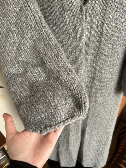 Długi sweter kardigan handmade
