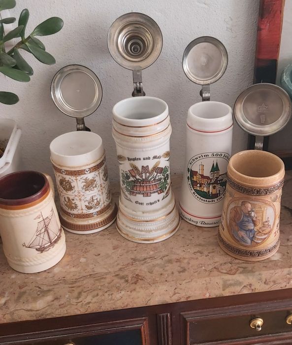 Canecas vintage alemãs