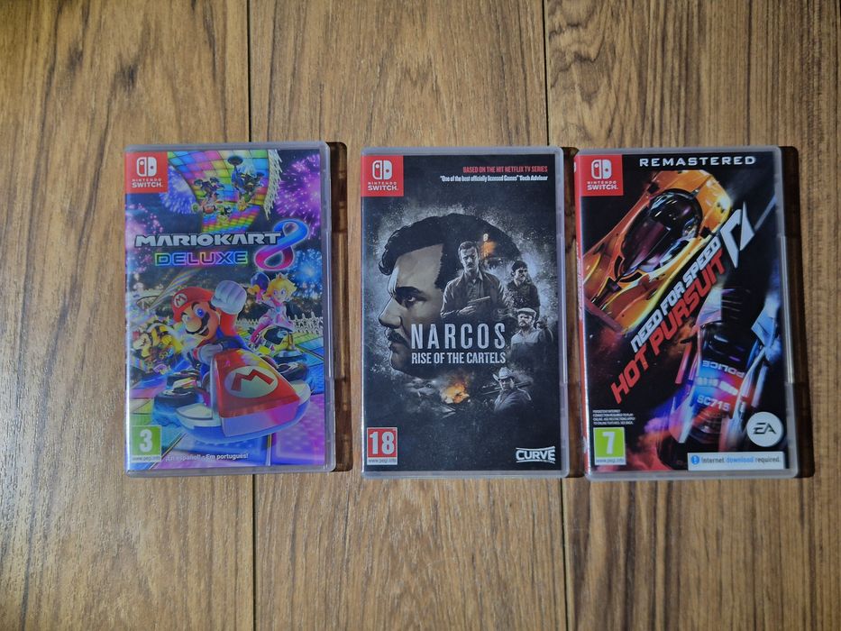 Nintendo Switch Oled + 3 Jogos + Comando extra