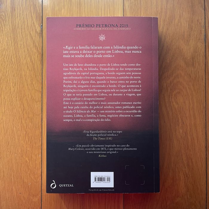 Lisboa Reykjavik, O Silêncio Do Mar, Yrsa Sigurdardóttir, Envio Incl.