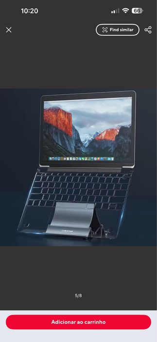 Suporte Vertical Automático para Portátil / Tablet