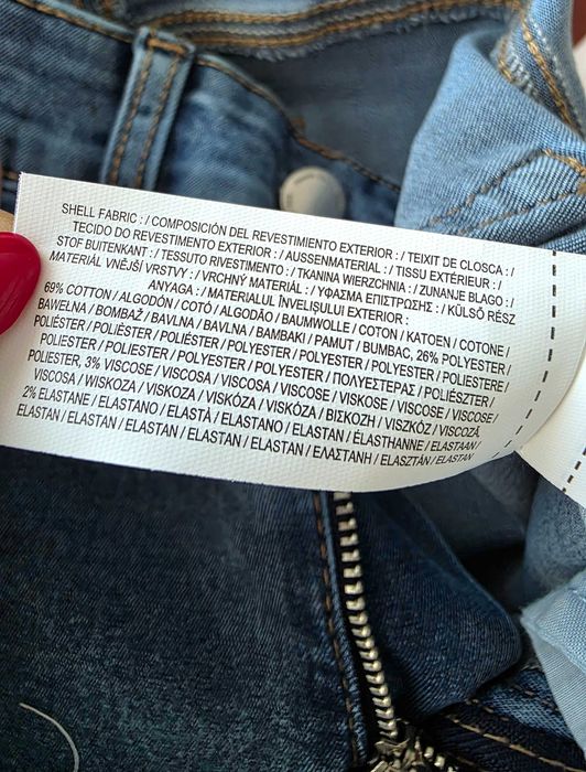 NOVAS com etiqueta | Calças de ganga azuis skinny, tamanho 36