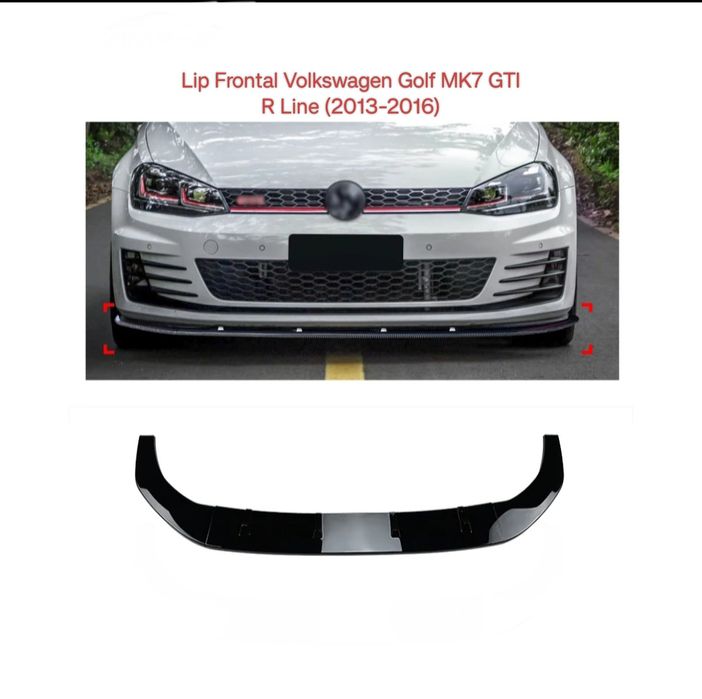 Lip Lábio Frontal Volkswagen Golf MK7 GTI R Line (13-16)