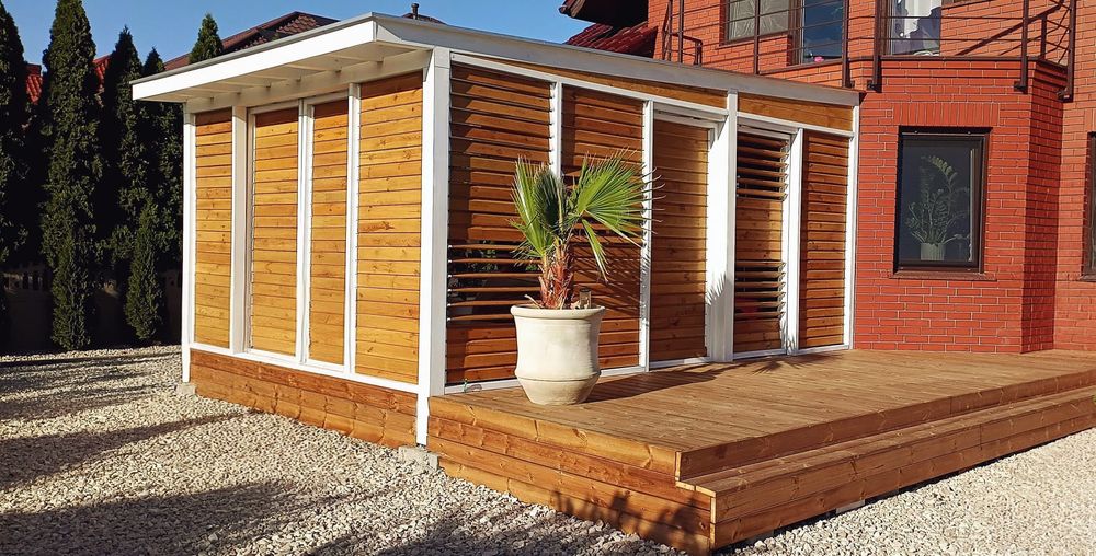 Pergole, zadaszenia tarasów, tarasy