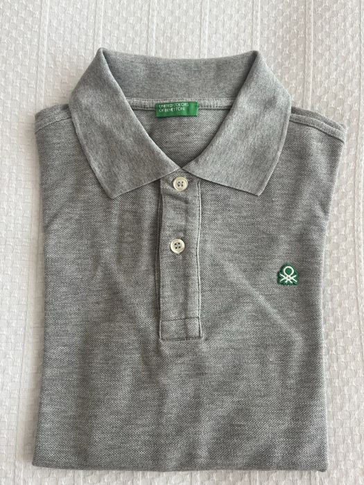 Polo cinzento Benetton, XL, 150cm