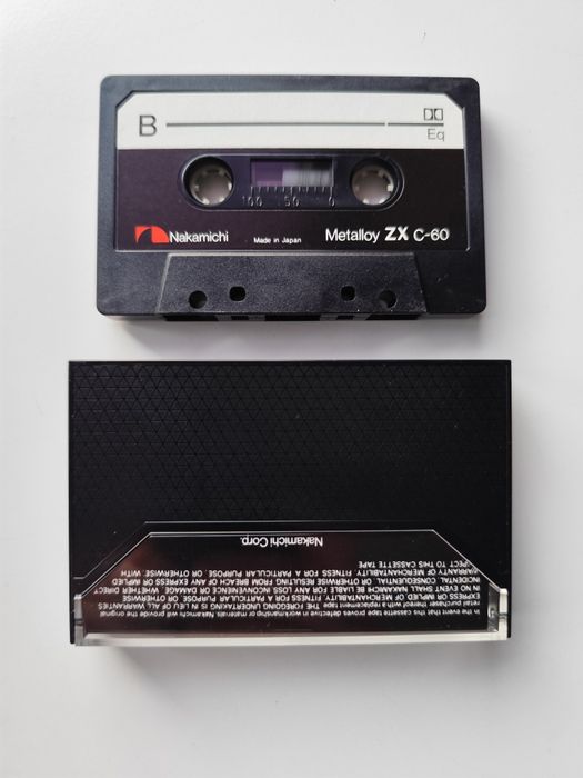 Нова Касета Nakamichi ZX C60 метал 4й тип Японія 
 Nakamichi ZX C60