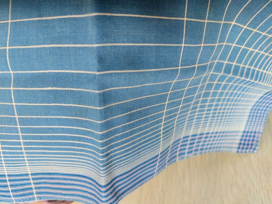 Chusteczki męskie materiałowe retro PRL