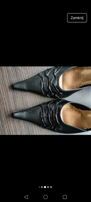 Buty Szpilki wysokie czarne sesja boho Vintage eleganckie retro lekkie