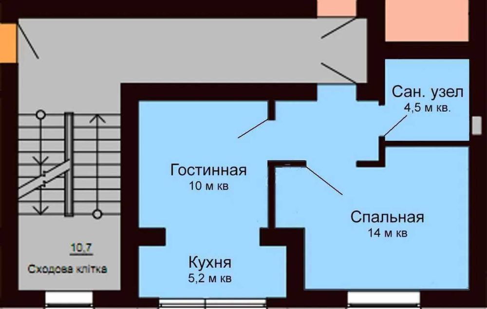 Держ програми ! 1-к квартира ЖК Львівський 56500