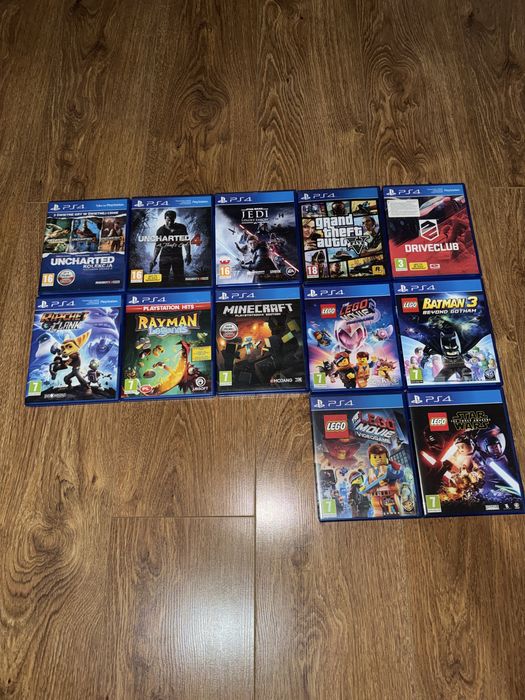 Play station 4 slim 1TB + 12 gier