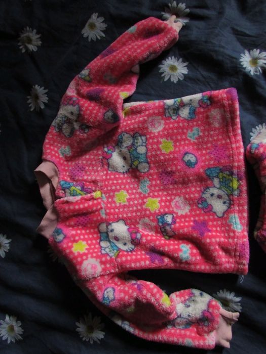 Теплая флисовая пижама на 3-4 года,Hello Kitty 98-104 р. (осень-зима)