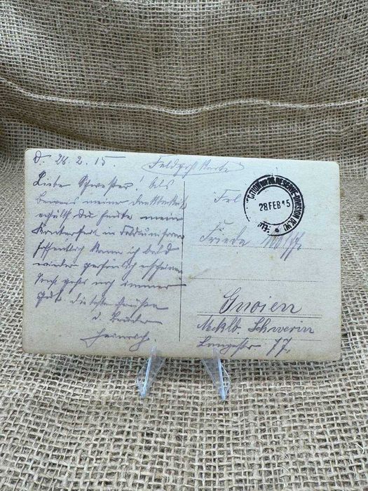 B506 pocztówka original wojsko Pruskie  szable 1915 ww1 LUX